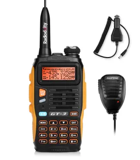 Baofeng GT-3 Mark II | Dual Band | 5W | Better Antenna | VOX | Flashlight | with Speaker [DISCONTINUED]