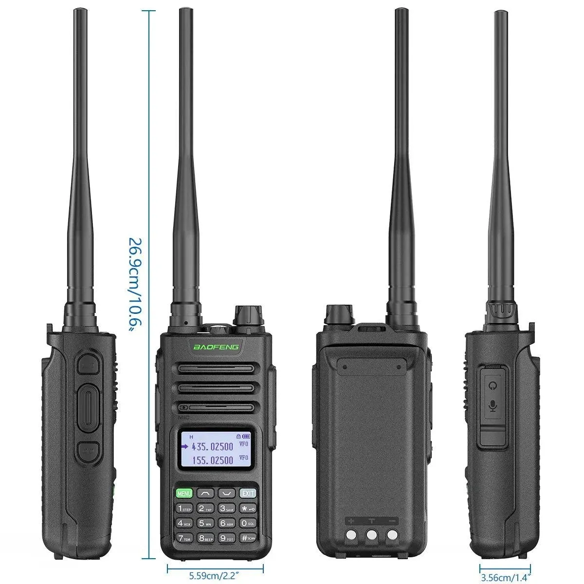 BaoFeng M-13 Pro Air Band Walkie Talkie 10w Wireless Copy Frequency 999CH Type-C Long Range UV 5R 13 Pro K5 Ham Two Way Radio