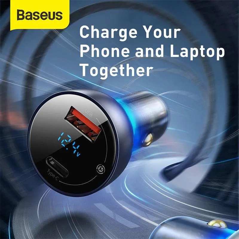 Baseus 65W QC4.0 QC3.0 USB Type C PD Fast Car Charger