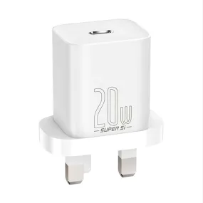 Baseus Charger Super Si Type-C 20W UK White