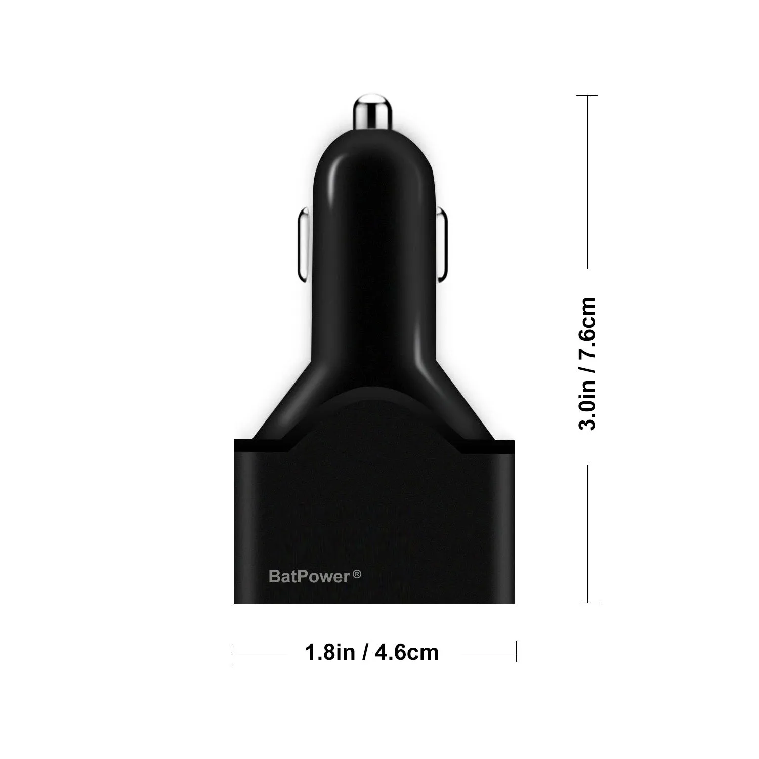 BatPower 120W PD USB-C Laptop Car Charger High Power Delivery for USB-C Laptop Car Charger DC 12v-24v Auto Charger Vehicle Charger USB-C