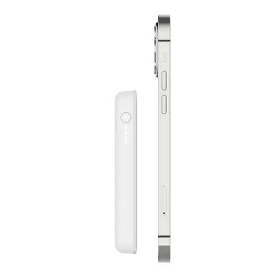 Belkin 2500mAh Magnetic Wireless Power Bank - White