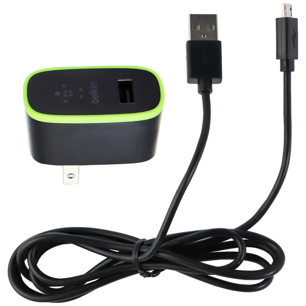 Belkin BoostUp (12W/2.4A) Single USB Wall Charger & 4-Ft Micro-USB Cable - Black