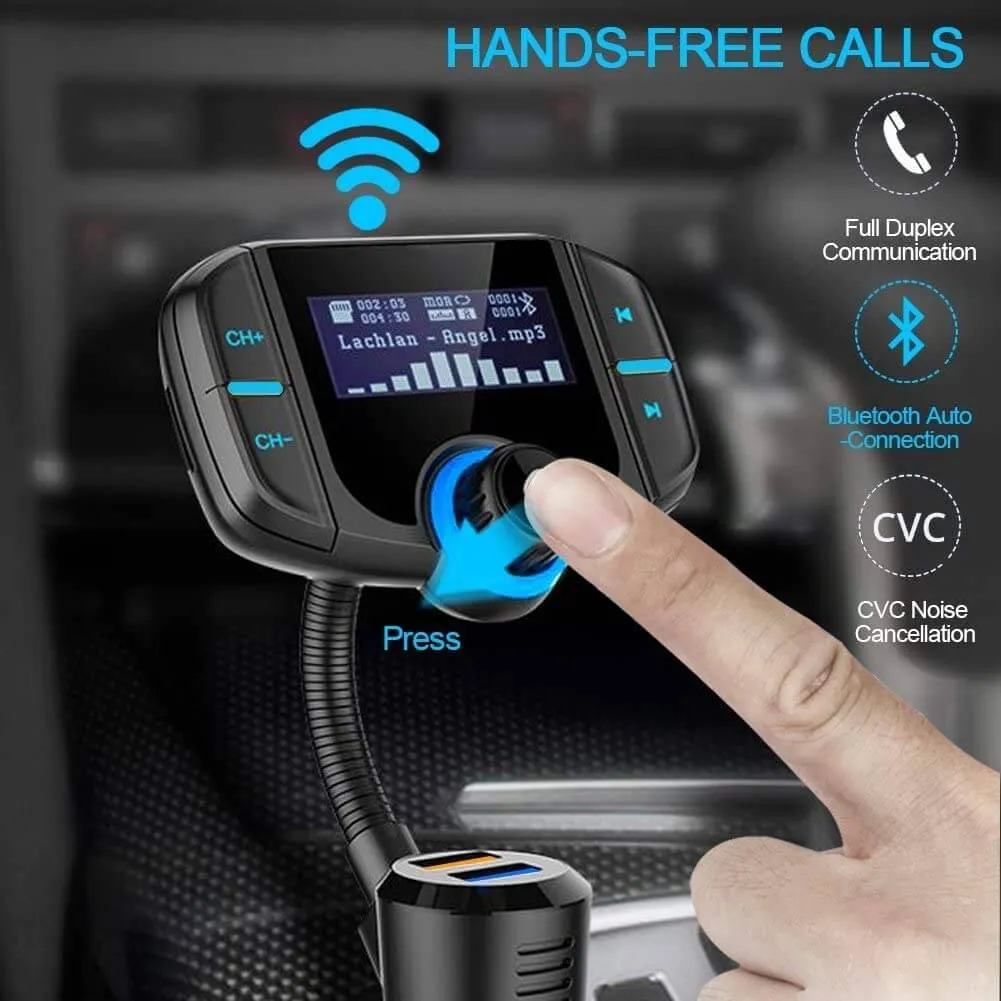 Bluetooth Fm Transmitter Car Kit Bt70 Car Charger