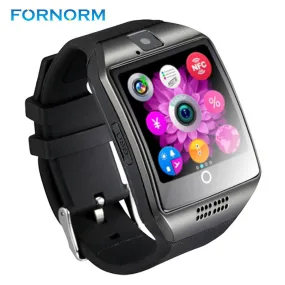 Bluetooth Smart Watch Q18 Pedometer for Android Phone Support SIM SD Card Wristwatch Sport Watches Clock for Huawei Xiaomi HTC