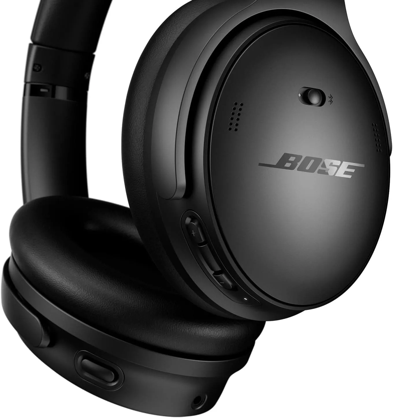 Bose QuietComfort SC Wireless Noise Cancelling Headphones – Bluetooth Over-Ear, Up to 24 Hours Battery Life, Soft Case, Black