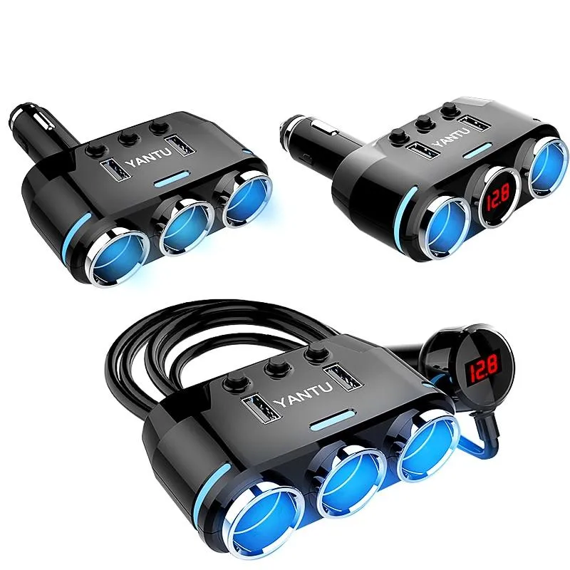 Car Splitter Cigarette Lighter Socket