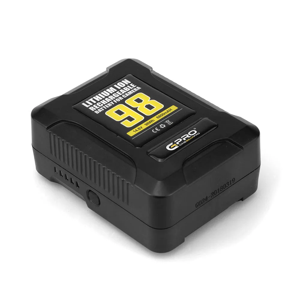 CGPro Ultra Small Size Mini V-Lock Li-Ion V-Mount Battery w/ USB Output (98-270Wh)