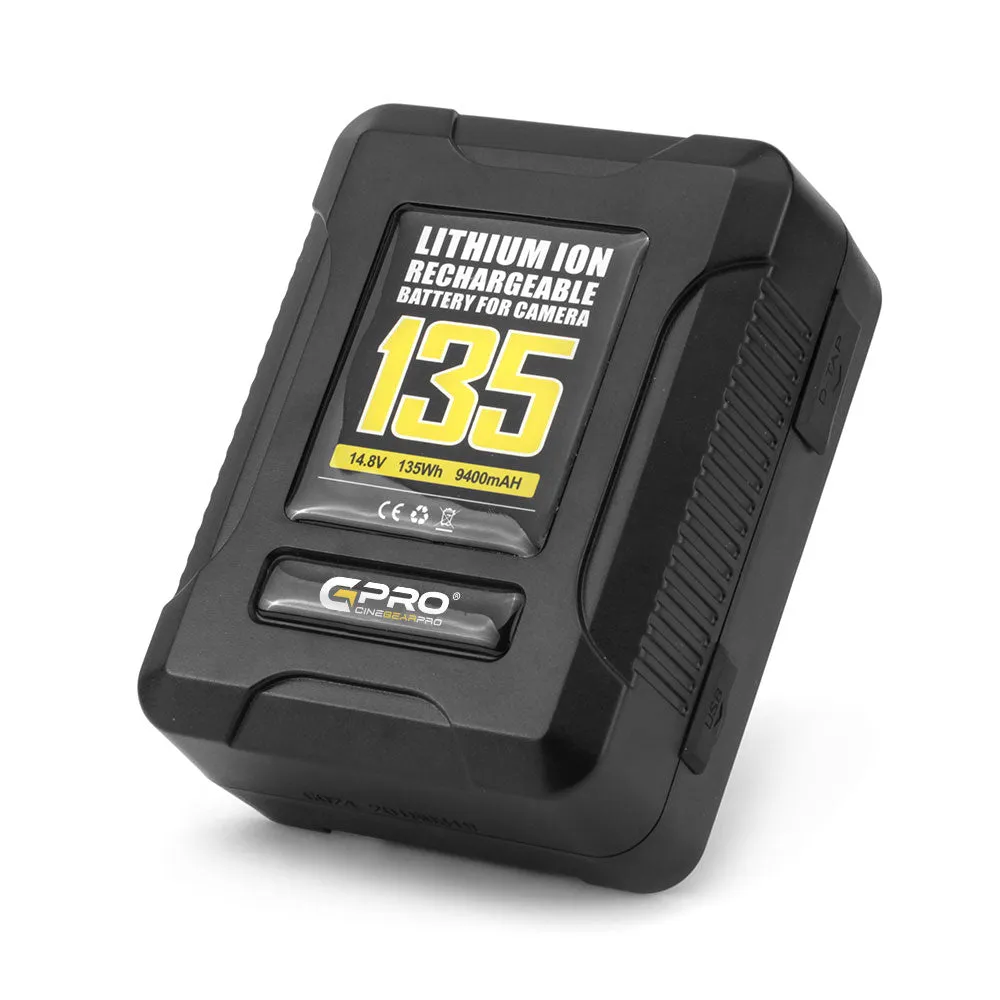 CGPro Ultra Small Size Mini V-Lock Li-Ion V-Mount Battery w/ USB Output (98-270Wh)