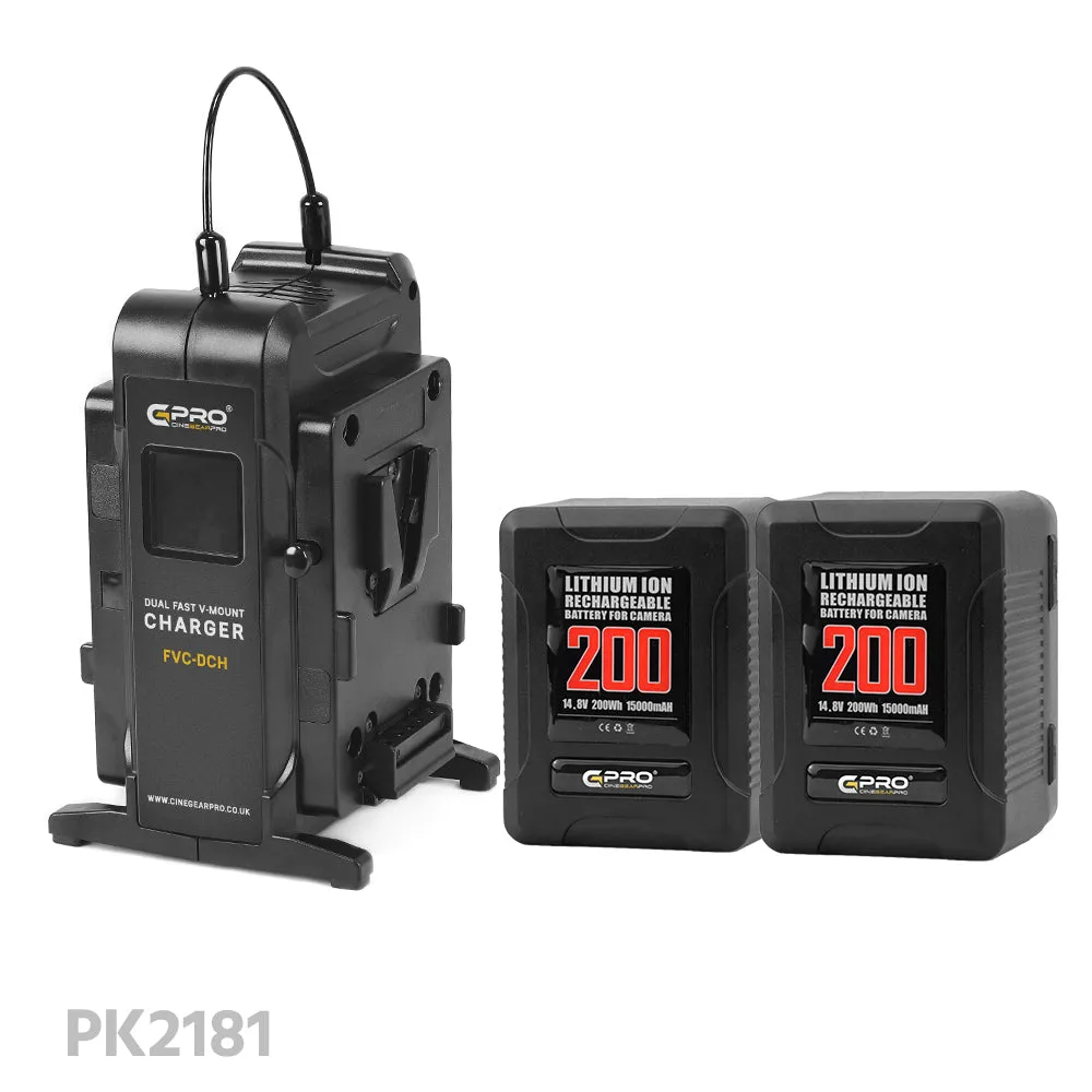 CGPro Ultra Small Size Mini V-Lock Li-Ion V-Mount Battery w/ USB Output (98-270Wh)