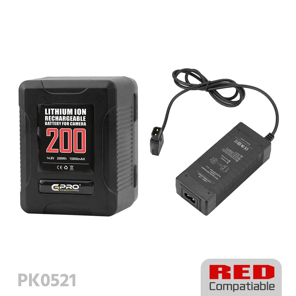 CGPro Ultra Small Size Mini V-Lock Li-Ion V-Mount Battery w/ USB Output (98-270Wh)