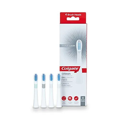 Colgate ProClinical Triple Clean Refill Brush Heads, Pack of 4