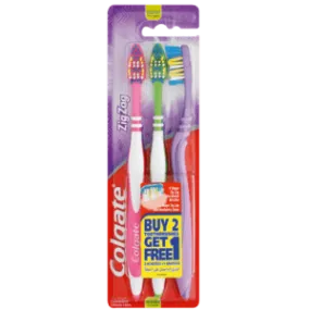 Colgate Zig Zag Medium Toothbrushes 3 Pack