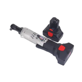 Cordless Ratchet Wrench 3/8"Sq Drive 68Nm 14.4V 2Ah Lithium-ion 2 Batteries 40min Charger