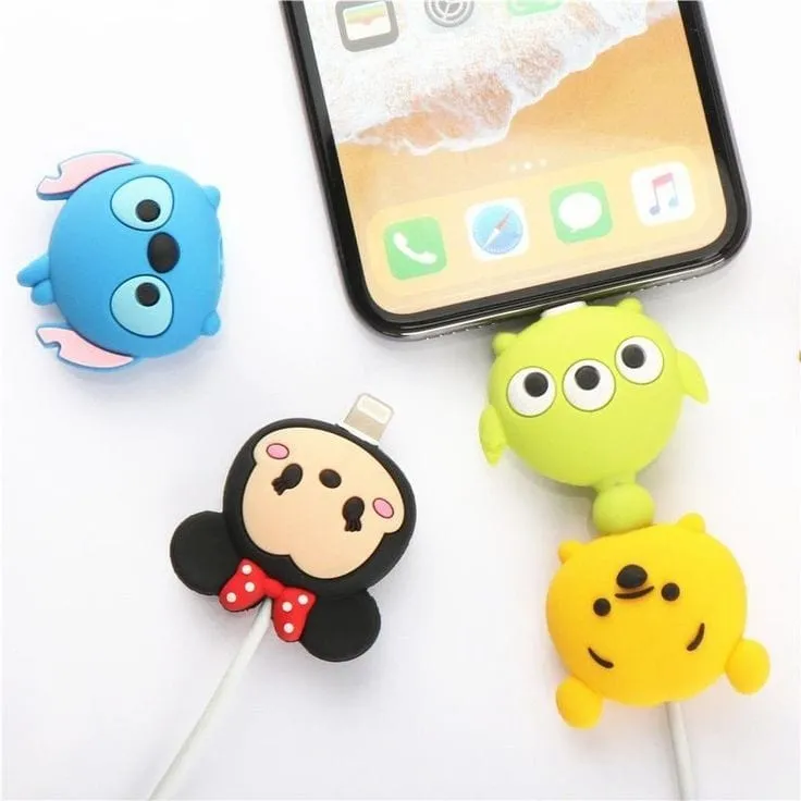 Cute Cartoon Cable Protectors (5pcs)