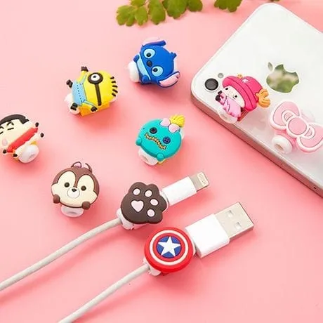 Cute Cartoon Cable Protectors (5pcs)