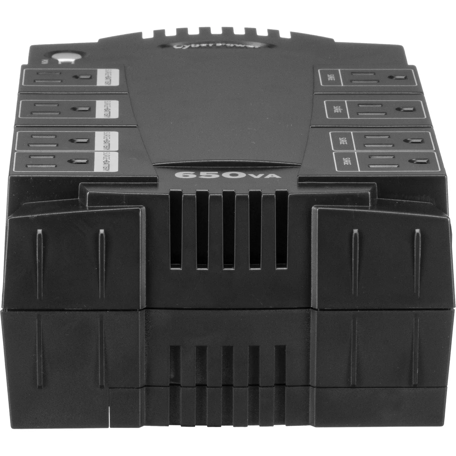 CyberPower 650VA/375W, 8 OL, RJ11/RJ45, 890J 8-Outlet UPS System - New Battery Certified Refurbished