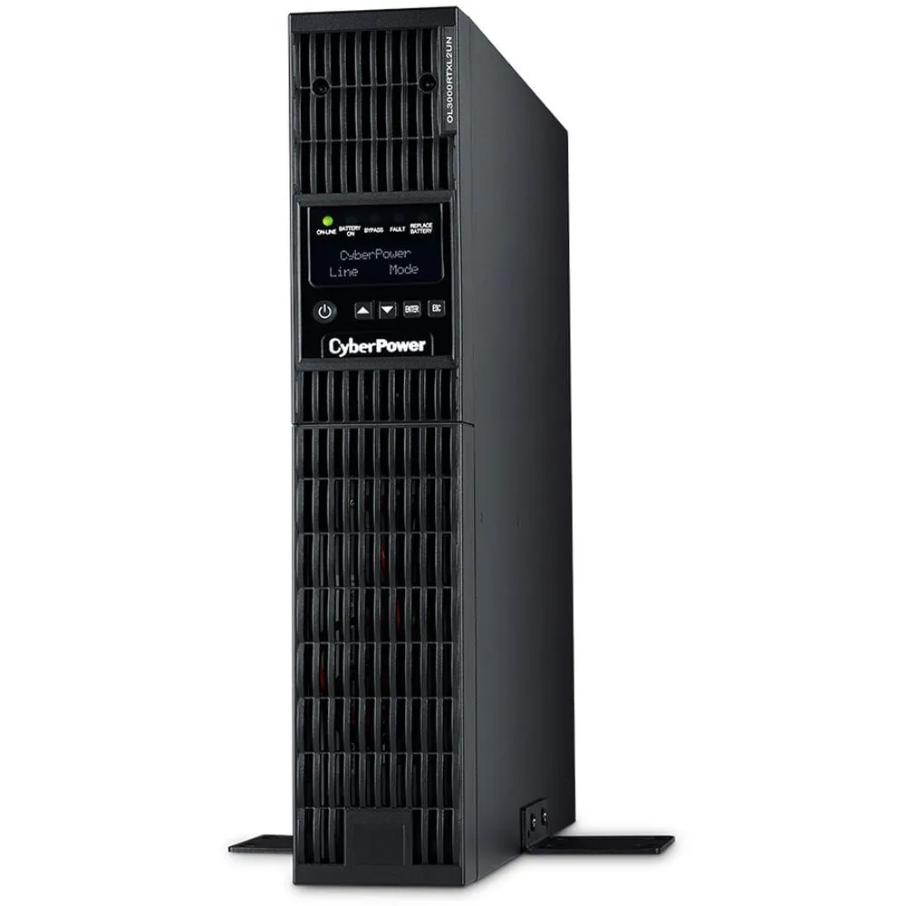 CyberPower Smart App Online 3000VA/2700W 7 Outlets 2U Rack/Tower UPS System New Battery - Certified Refurbished