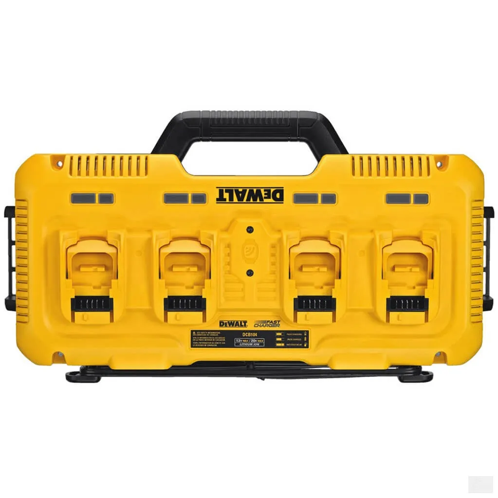 DEWALT 20V MAX Multiport Simultaneous Fast Charger, 4-Port [DCB104]