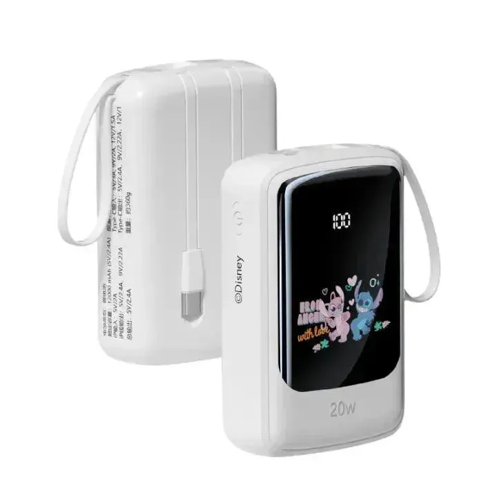 Disney Fast-Charging Power Bank With Dual Cables