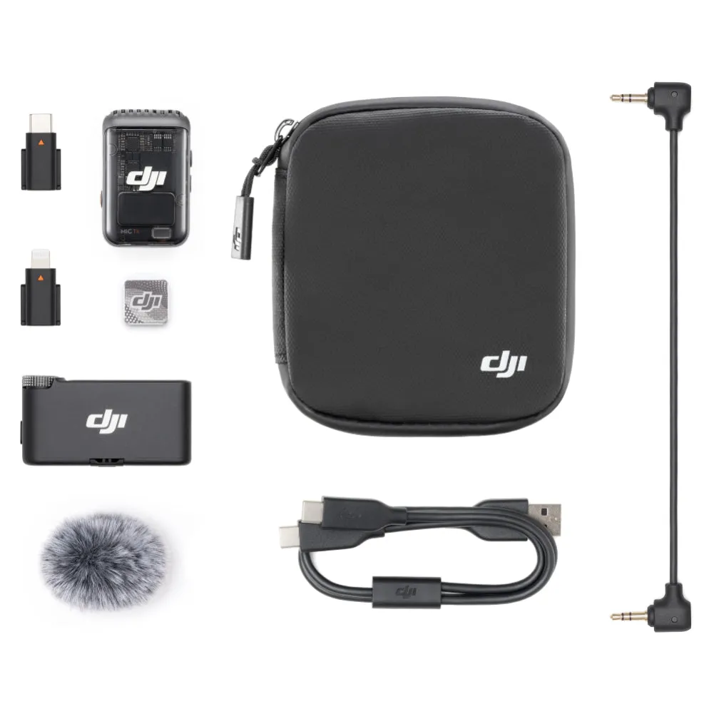 DJI Mic 2 2-Person Wireless Microphone System/Recorder - (2 TX   1 RX   Charging Case)