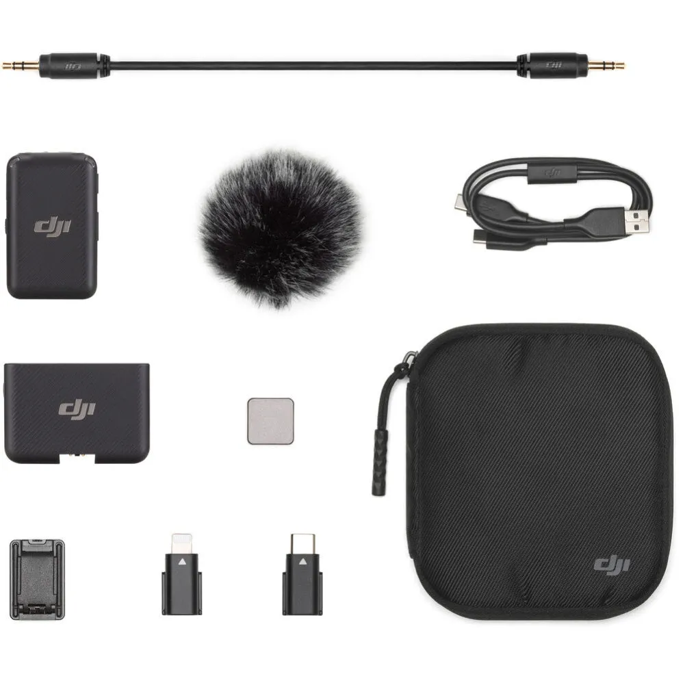 DJI Mic Compact Wireless Microphone System/Recorder - (1 TX   1 RX)