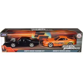 Dom's Dodge Charger & Brian's Toyota Supra Fast & Furious Jada Diecast 1/32