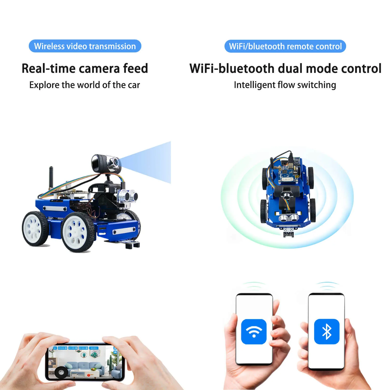 DS-X Smart robot car kits for programming and educational