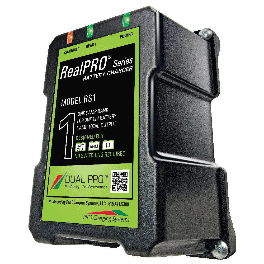 Dual Pro RealPRO Series Battery Charger - 6A - 1-Bank - 12V [RS1]