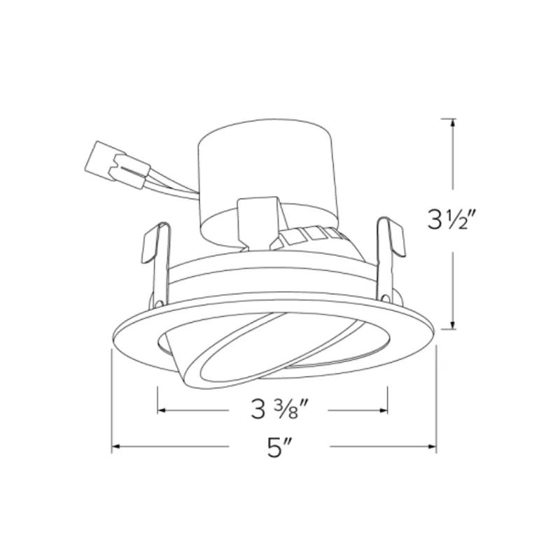 Elco EL416 4" LED Adjustable Gimbal Insert, CCT Selectable