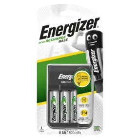 Energizer Base Charger Usb   4X Nimh Aa 1300Mah Batteries