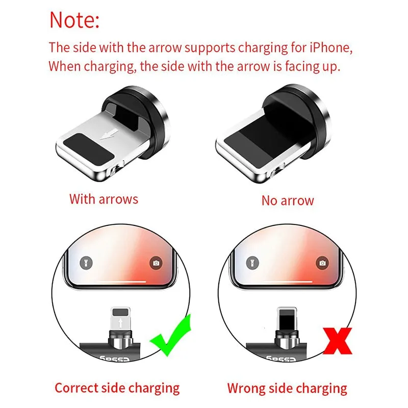 Essager Magnetic Cable Micro USB Type C Charging Cable Cable Magnet Charger 3-IN-1 Magnetic Cable