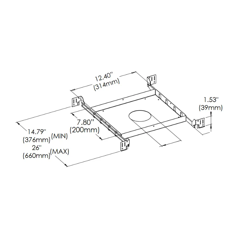 Eurofase 47151 New Construction Plate for Baby Tango BTGO-1R-TL Round Flat Gimbal Trimless