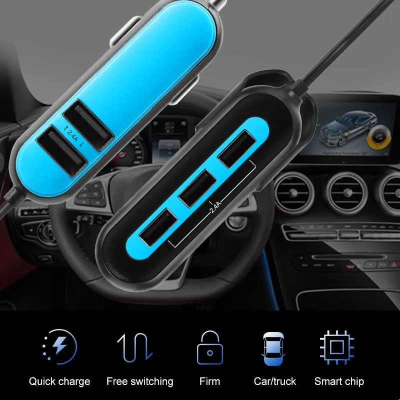 Extra USB Ports Mobile For Car