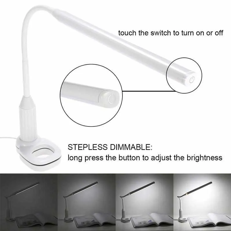 Eye Protect LED Table Lamp - Study Desk Clamp Clip Lamp