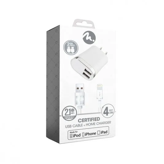 FIFO MFI USB CABLE HOME CHARGER