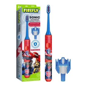 Firefly Transformers Sonic Toothbrush with 3D Antibacterial Cover, Soft, Ages 3 