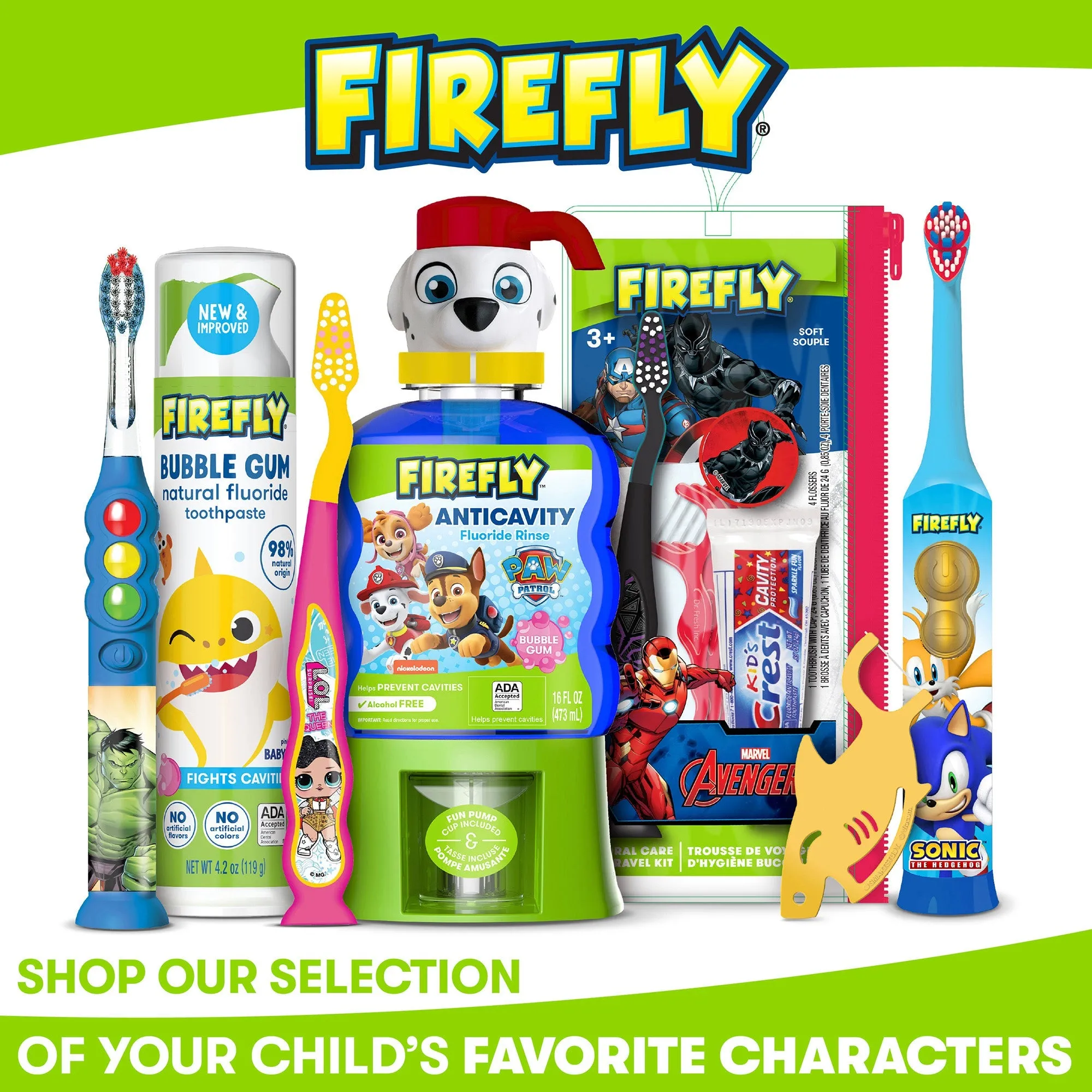 Firefly Transformers Sonic Toothbrush with 3D Antibacterial Cover, Soft, Ages 3 