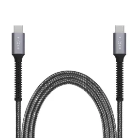 Fixed Armor USB-C til USB-C PD Kabel 240W m. Forstærkede Ender - 1.2m - Grå