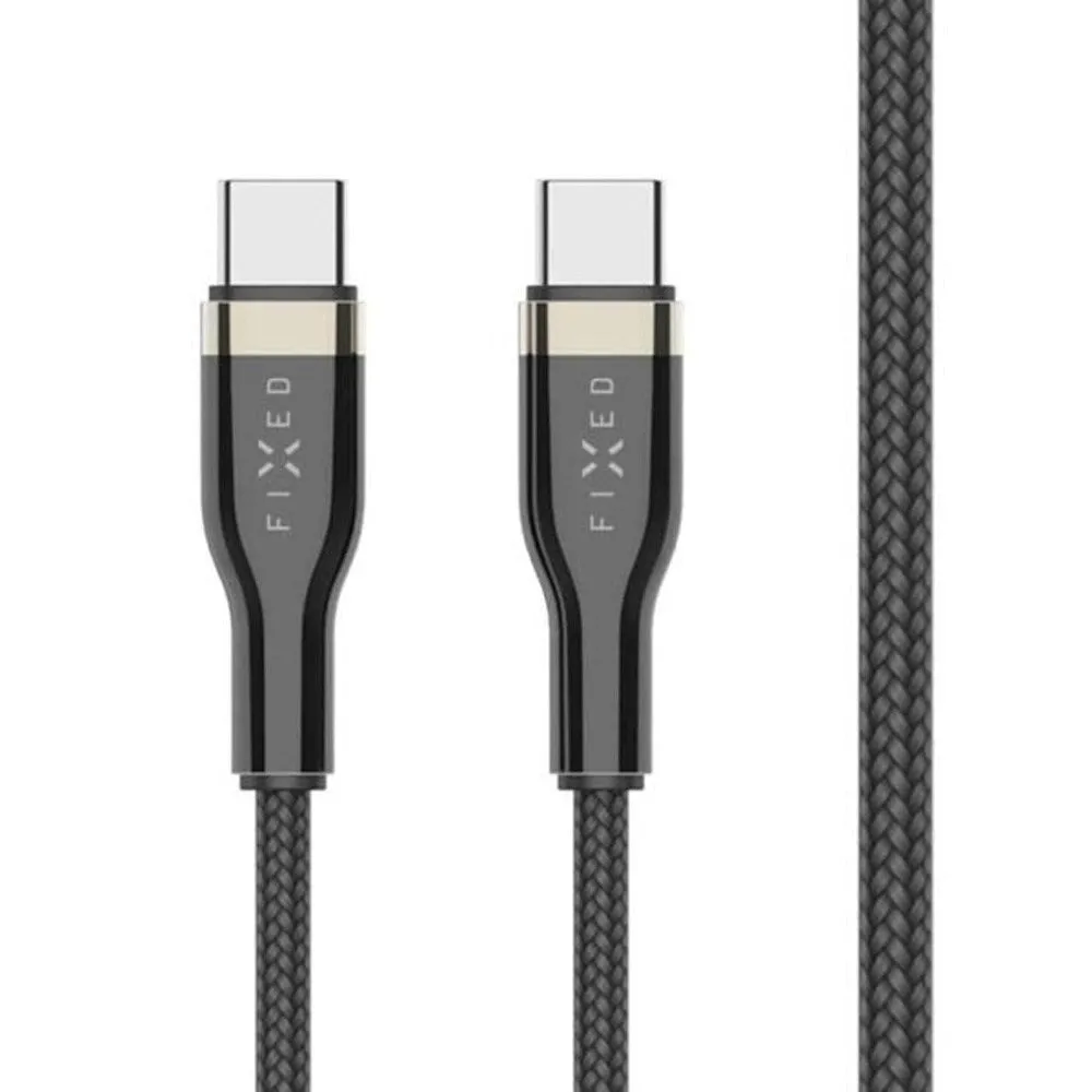 Fixed Metal USB-C til USB-C PD Kabel 100W - 1.2m - Sort