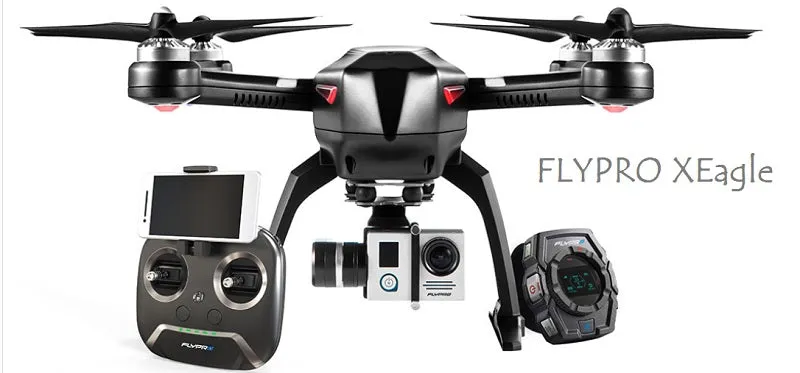 Flypro Xeagle Follow Leader Smart Watch UAV Car GPS RC Quadcopter Sport