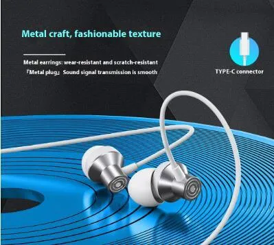 Fully Compatible With Type-c Stereo Wired Headphones