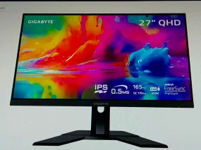 Gigabyte M27q 27 Inch Qhd Gaming Monitor With 165hz Refresh Rate