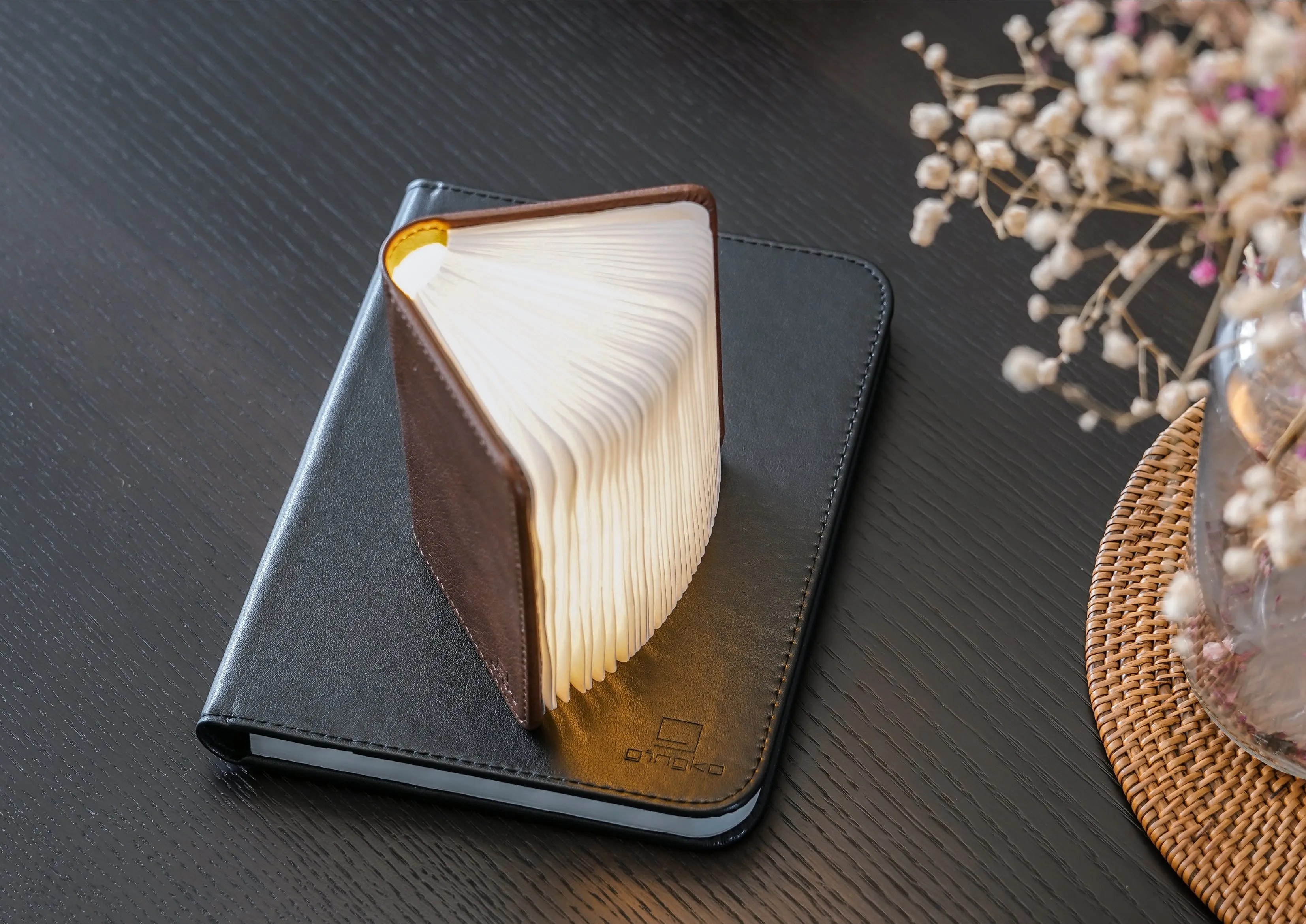 Ging-Ko Mini Brown Leather Smart BookLight