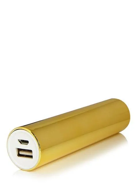 Gold Chrome Portable Charger