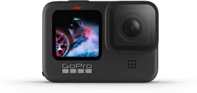 GoPro HERO9 Black Waterproof Action Camera with 5K Ultra HD Video, 20MP Photos Bundle