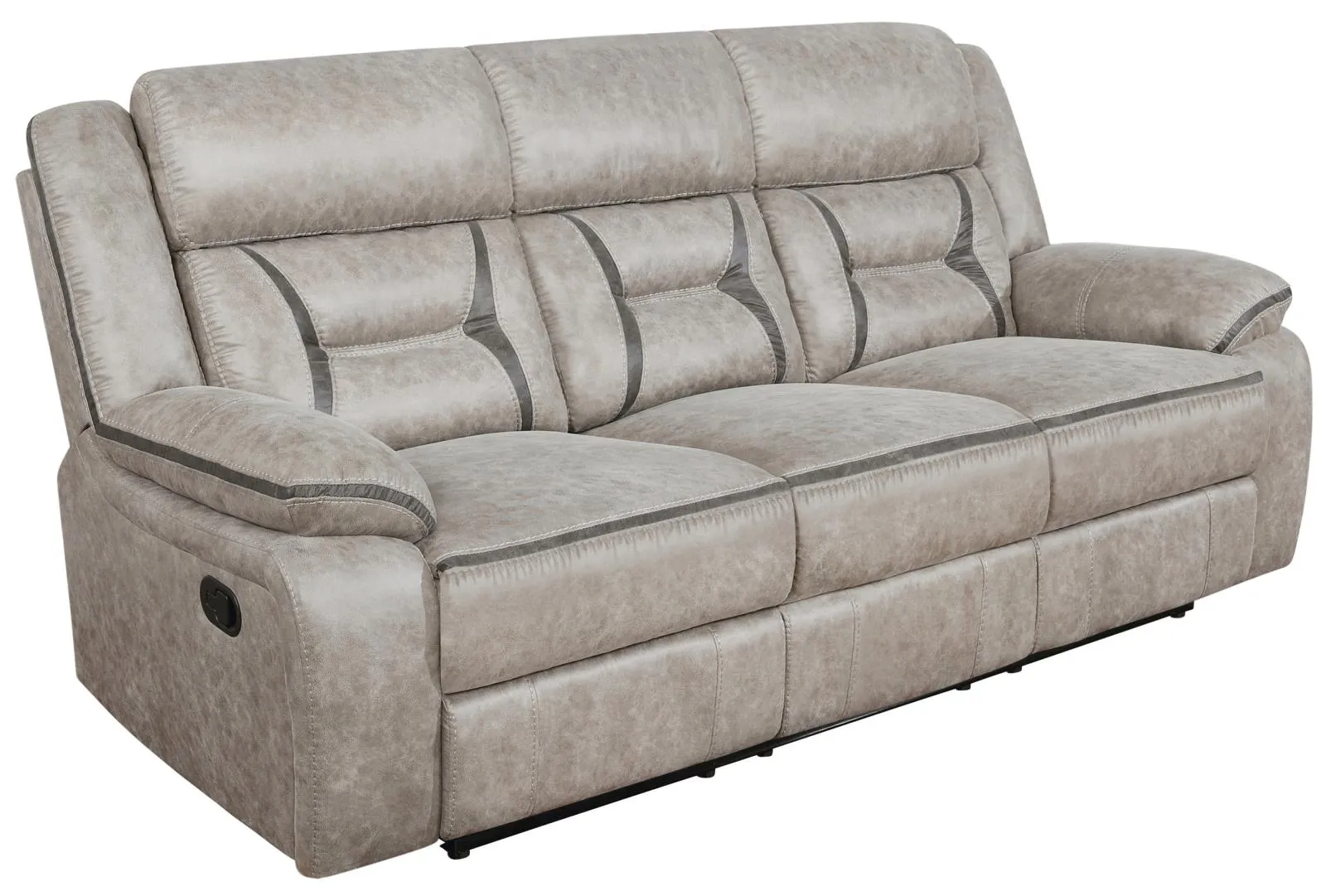 Greer Upholstered Tufted Back Motion Sofa | Plush Comfort Design