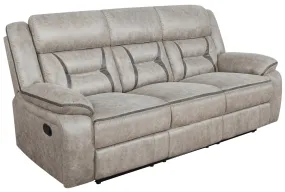 Greer Upholstered Tufted Back Motion Sofa | Plush Comfort Design