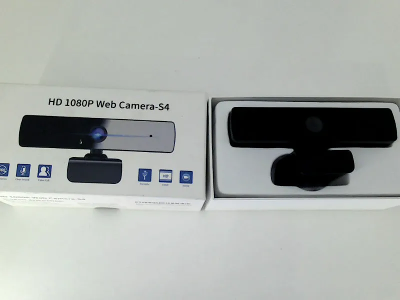 HD 1080p Black Web Camera for Home and Office