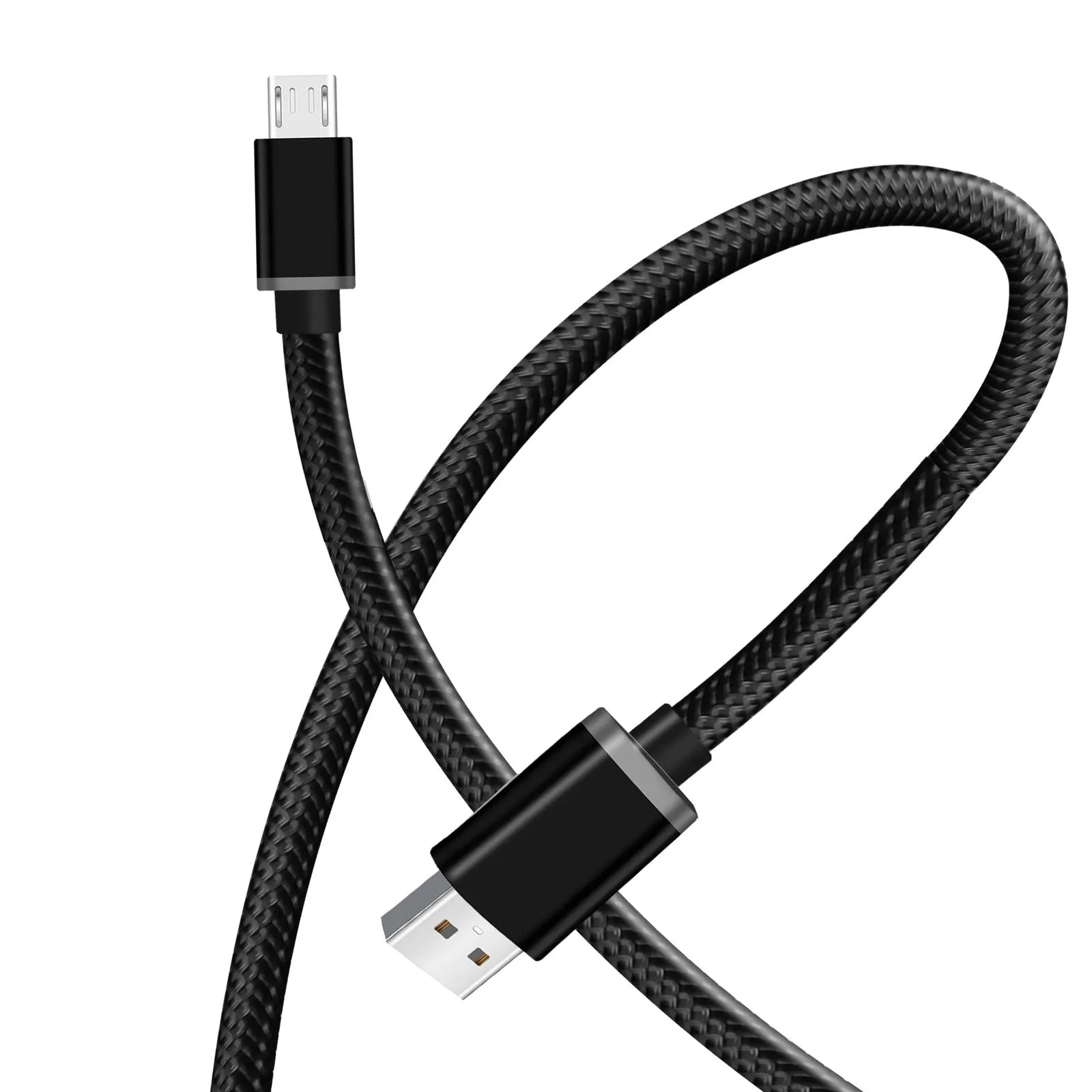 Heavy Duty Braided Micro USB Charger Charging Lead Data Sync Phone Cable 10CM 1M 2M 3M